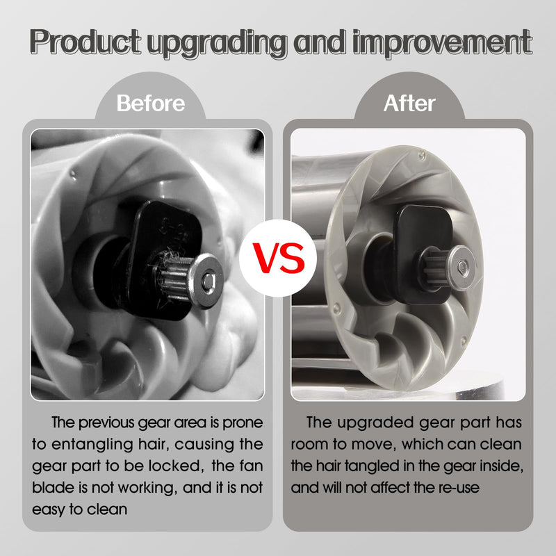 Upgraded Pet Hair Power Brush Tool Attachment for Shark Navigator Lift-Away Deluxe Upright NV360 NV350 NV352 NV356E NV370 NV22L UV420 UV410 UV440 Vacuum Replacement Parts Numbers 119FFJ Gray - PawsPlanet Australia