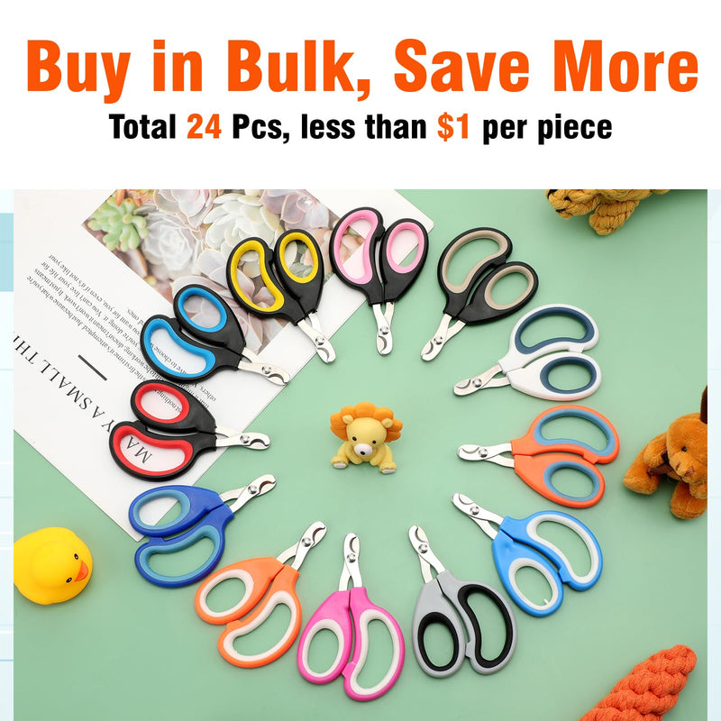24 Pcs Cat Nail Clipper Bulk Kitten Claw Trimmer Pet Nail Cutter Claw Care for Cattery Cat Breeders Groomers Nonprofit Organization and Charity - PawsPlanet Australia