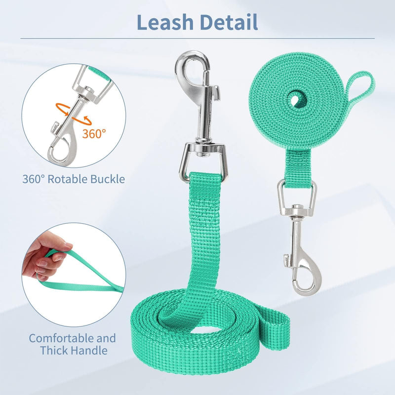 BINGPET Dog Harness and Leash Set,Reflective No Pull Dog Vest Harness Soft Mesh Breathable,Adjustable Step-in Pet Harness for Small Medium Dogs Puppy Cats(Green,L) Large Green(Mesh)-2pcs - PawsPlanet Australia