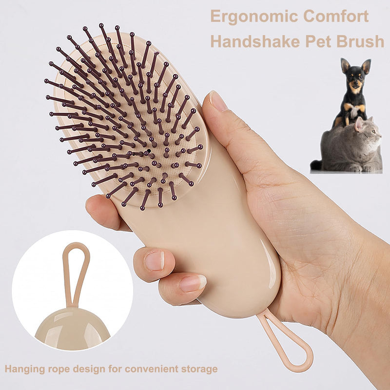 Cat Dog Grooming Brush, Air Cushion Massage Comb Hair Removal Comb for Short and Long Haired Pets Massage Tool Reduces Shedding Brush, Wine red - PawsPlanet Australia