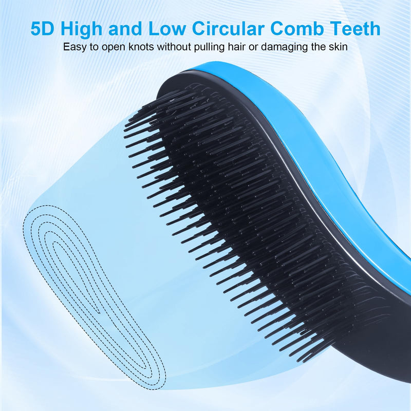 Small Dog Brush- Grooming Tool for Teddy, Yorkies, Maltese, Shih Tzu, Chihuahua - Puppy Hair Brush (Blue) Blue - PawsPlanet Australia