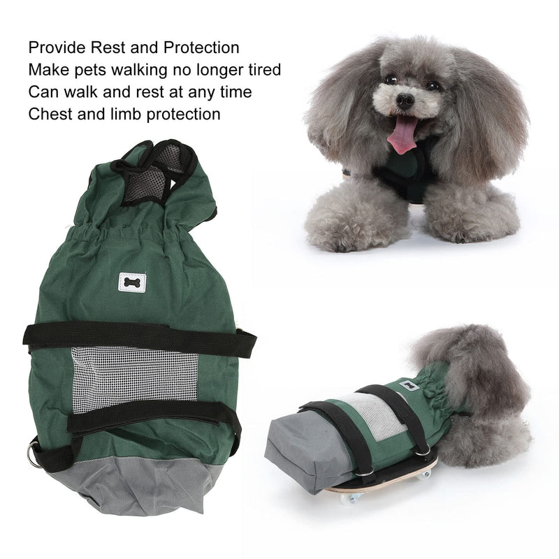 Dog Wheelchair, Breathable Paralyzed Pet Supply, Limb Protection, Paralyzed Dog Wheelchair, Silent Wheels, Rear Legs, Pet Drag Bag Scooter (S (Suitable for