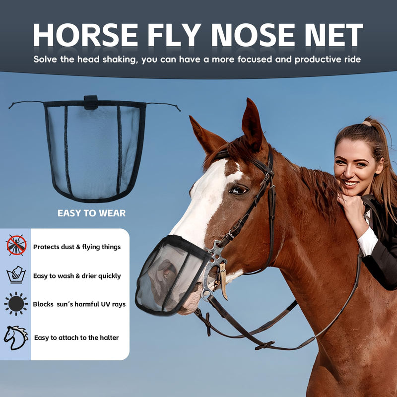 Horse Nose Net Mask Fly Cover Protect (Horse)