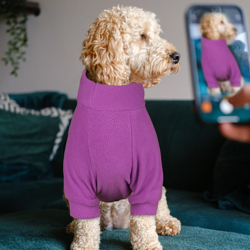 3 Pack Dog Sweaters for Large Dogs, Fleece Dog Sweater Large Dog Clothes Turtleneck Soft Warm Dog Sweatshirt Boy Girl Pet(Pink+Hotpink+Purple,L) Pink Hotpink Purple - PawsPlanet Australia