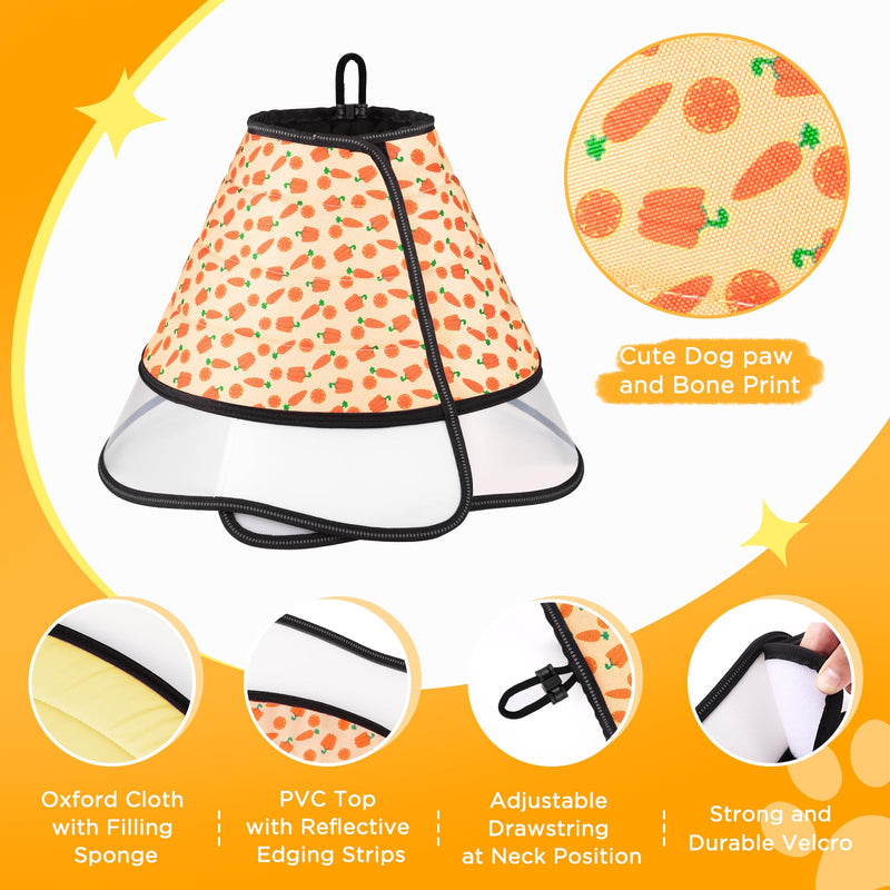 Dog Cone Collar for Dogs After Surgery, Adjustable Soft Pet Cone Collar for Medium Dogs,Dog Recovery Collars,Elizabethan Collar to Prevent Pets from Touching Stitches,Wounds and Rashes,Soft E-Collar - PawsPlanet Australia