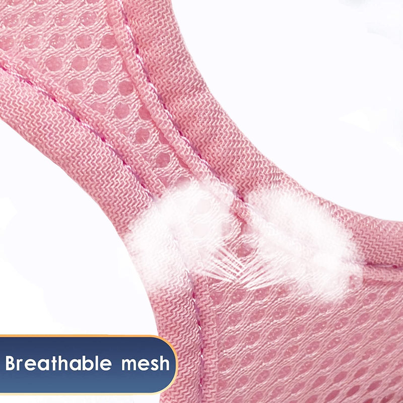 YIMEIS Dog Harness and Leash Set, No Pull Soft Mesh Pet Harness, Reflective Adjustable Puppy Vest for Small Medium Large Dogs, Cats (Pink, X-Small (Pack of 1) Pink X-Small (Pack of 1) - PawsPlanet Australia