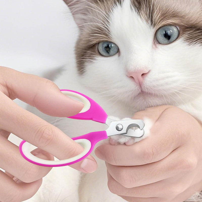 Zoocozy Pet Nail Trimmer, Cat Nail Trimmer cat Nail File Dog Nail kit Nail Trimmer is Suitable for Cats, Dogs, Guinea Pigs and Other Small Animals（Pink Colour） pink colour - PawsPlanet Australia