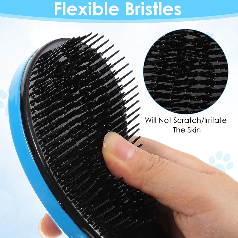 Small Dog Brush Grooming Tool for Teddy Yorkies Shih Tzu Chihuahua Maltese, Puppy Hair Brush (Blue)