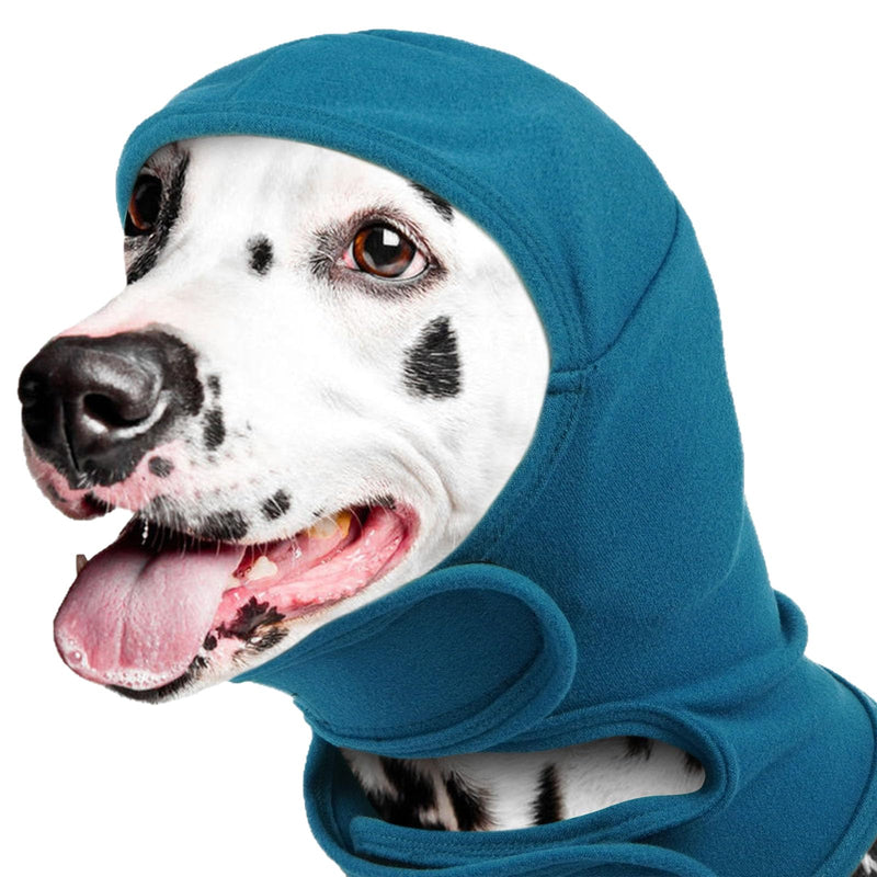Dog Ear Protectors for Noise Anxiety Relief,Adjustable Calming Hoodie Thickened Ear Wraps for Dogs,Quiet Head Cover Sleeves Anxiety Relief for Firework Thunderstorms Grooming M(A189-1)