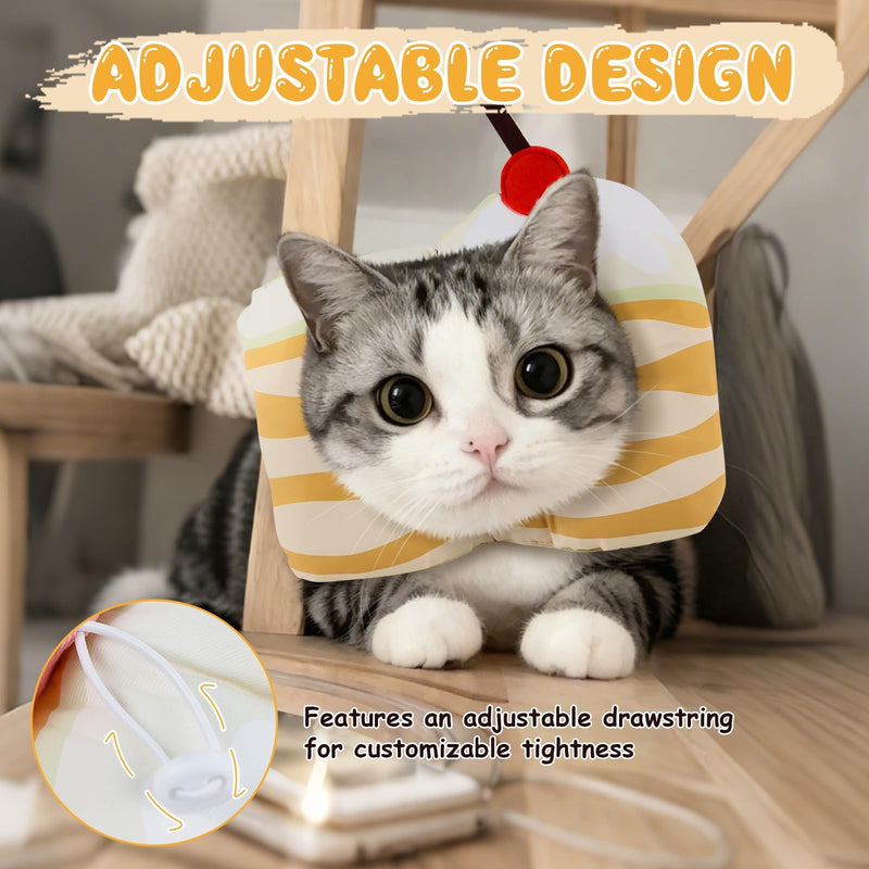 Elizabethan Soft Cat Collar, Adjustable Elizabethan Collar, Anti-Excession Protective Collars Dogs, Waterproof Cats, Donut for Pets After