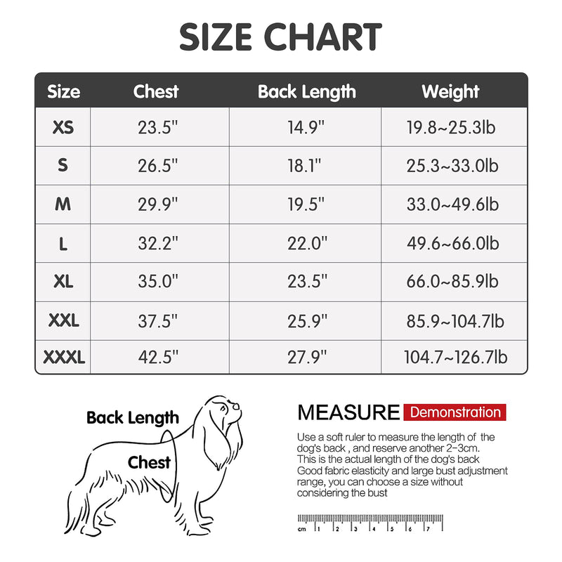Dog Recovery Suit Abdominal Wound After Surgery Wear Prevent Licking Wounds E-Collar & Cone Alternatives Postoperative Shirt Dog Pajamas Long Sleeve Prevent Shedding (Large, Grey) Large (Pack of 1)