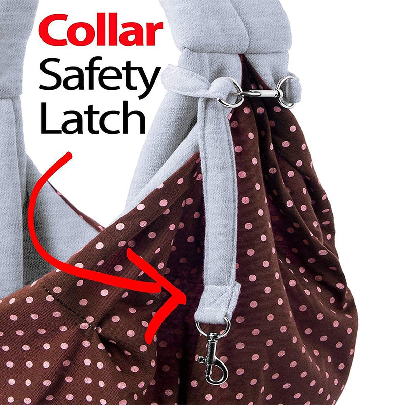 Tumenque Dog Cat Sling Carrier-Hands Free Reversible Pet Papoose Bag Soft Breathable Cotton Pouch and Tote Outdoor Travel Bag Carrying Puppy/Small Dogs/Cats with a Colorful Dog Rope Ball Gray - PawsPlanet Australia