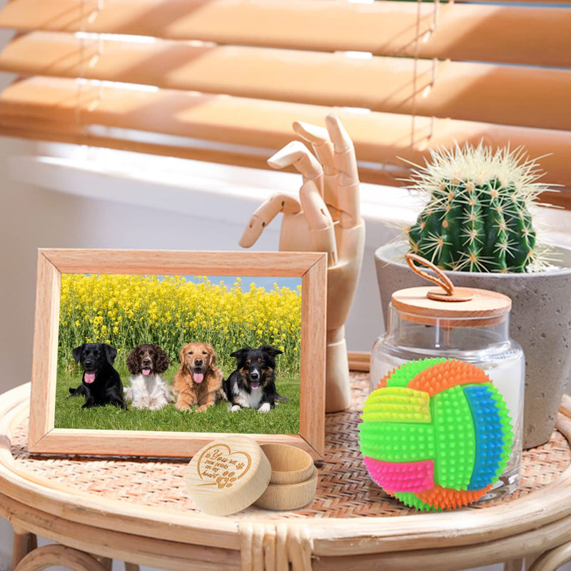 Pet Hair Keepsake Box, Wooden Pet Fur Memorial Box with Pet Paw Engraving Dog Cat Hair Ashes Container Memorial Urn Pet Loss Sympathy Gifts for Pet Lovers Friends - PawsPlanet Australia
