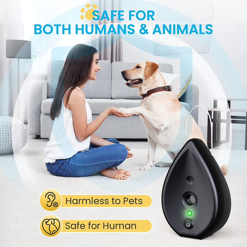 MODUS Automatic Anti Barking Device, Bark Box Ultrasonic Barking Control Device 3 Modes AI Recognition Indoor Outdoor Dog Bark Deterrent, Neighbors Dog Silencer to Stop Dogs from Barking