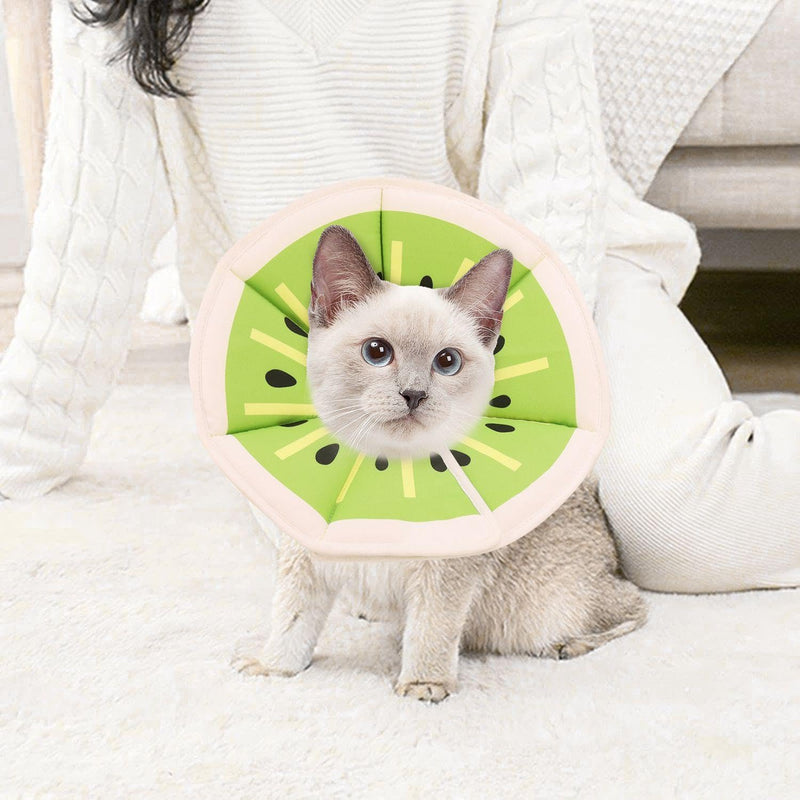 1-Piece Animal Collar Ring, Creative and Cute, Soft and Comfortable, Adjustable Collar, Printed Cat and Dog Donut Protective Cover