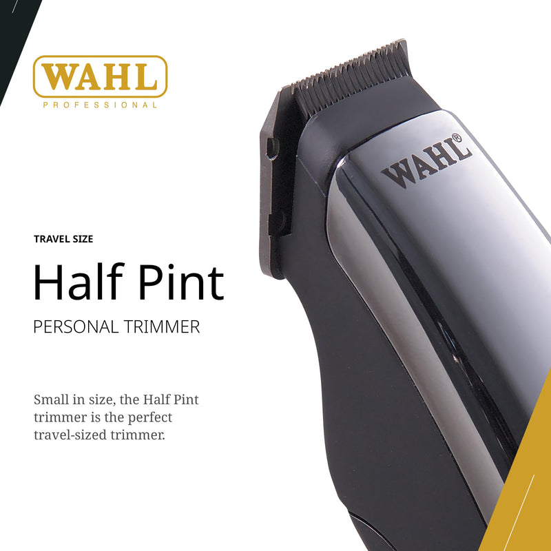 Wahl Professional Half Pint Trimmer, Compact Travel Size, Lightweight, Battery-Operated (AA), Includes 2 Trimming Guides - PawsPlanet Australia