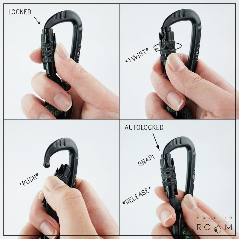 Premium Explorer Leash - Climbing Rope Leash with Autolocking Aviation Aluminum Carabiner - Colorado Nightsky, 6ft 6 Feet - PawsPlanet Australia