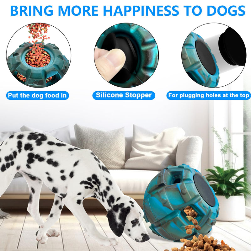 Yipetor Dog Toy, Pupsicle, Treat Dispensing Dog Toy, Large Chew Toy, Freezable Fillable Rubber Dog Toys, I Reduces Anxiety I Dog Treat Dispenser I Easy to Clean, Interactive Dog Puzzle Play Toy Set Blue - PawsPlanet Australia