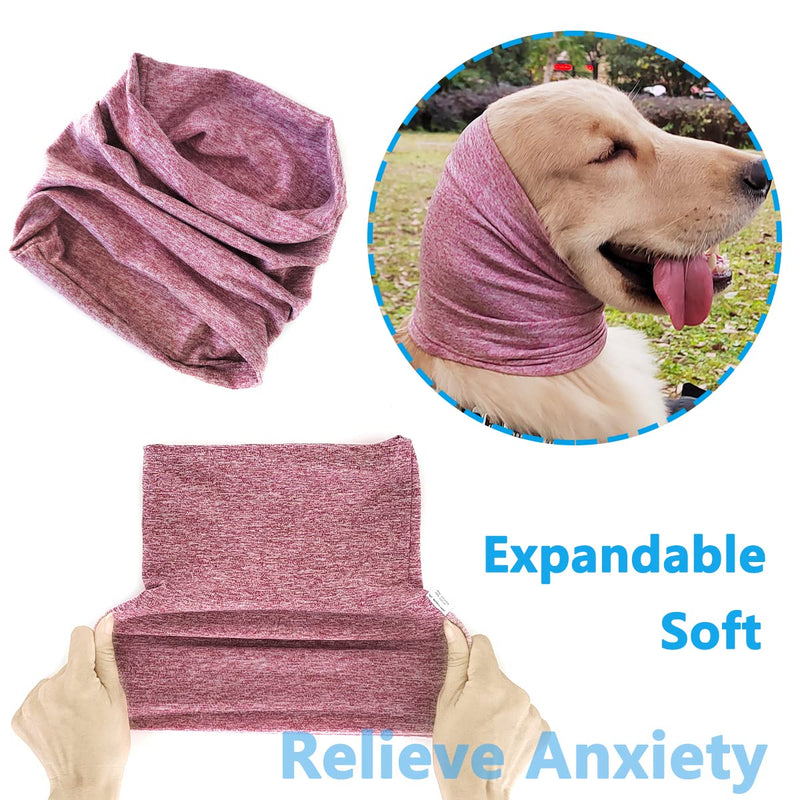 Quiet Ears for Dogs Hats, Dog Ear Cover for Anxiety Relief& Calming Dogs, Dog Ear Muffs Noise Protection, Neck and Ear Wrap Dog Snoods for Cats&Dogs,Pink S Pink - PawsPlanet Australia