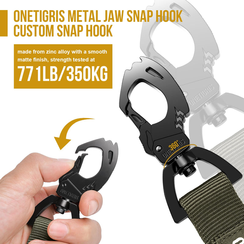 Tactical Dog Training Bungee Leash with 2 Control Handle Quick Release Nylon Leads Rope(Ranger Green) - PawsPlanet Australia