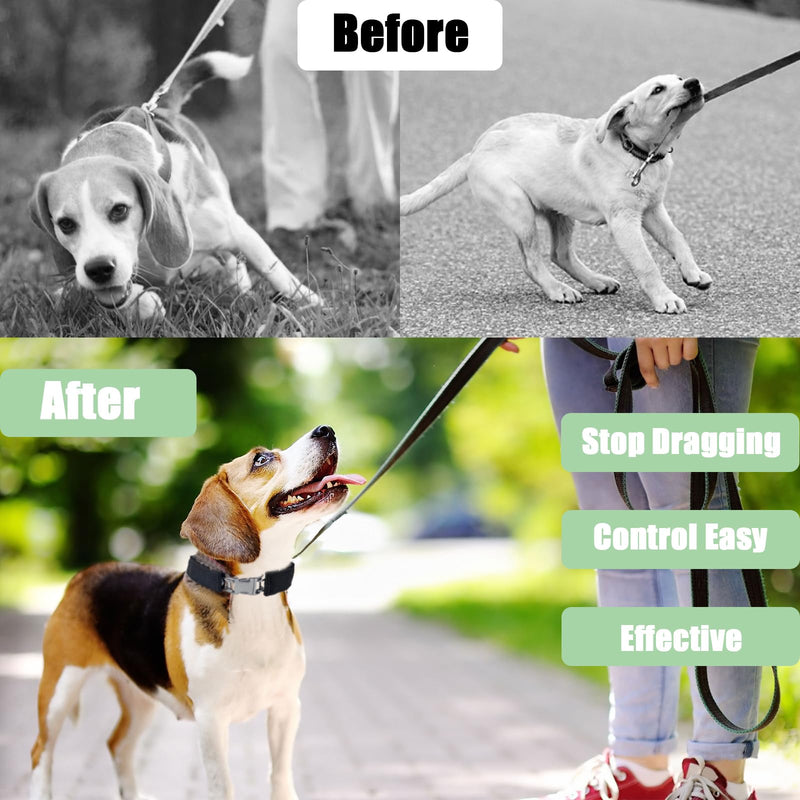 Prong Training Collar for Dogs, Adjustable Dog Pinch Collar with Quick Release Buckle, No Pull Collar for Small Medium Large Dogs, Extra Link and Caps (M/L(17-23" Neck, 3.2mm), Black) M/L(17-23" Neck, 3.2mm) - PawsPlanet Australia