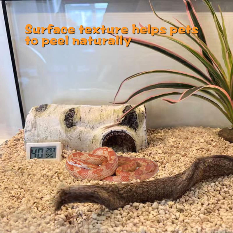 Cosyall Reptile Hide Caves Simulation Tree Hideout Snake Hide Leopard Gecko Terrarium Plastic Plant Leaves Ornament Habitat Shelter Decor for Lizard Hermit Crab Spider Frog Amphibians Large - PawsPlanet Australia