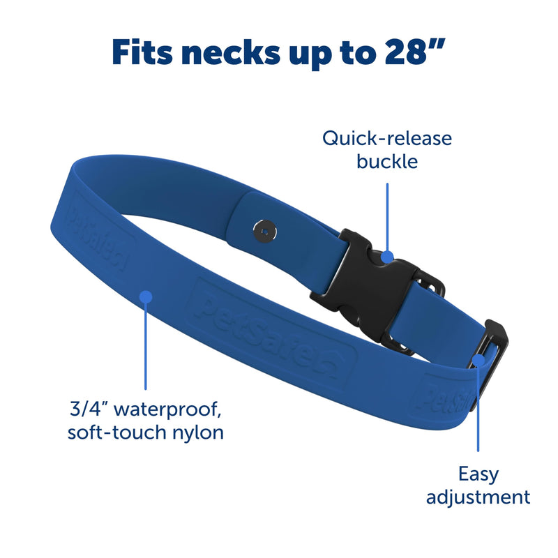 PetSafe Replacement Strap for Guardian GPS 2.0 Dog Fence + Tracking Collar, Made with Soft-Touch Nylon for Enhanced Comfort and Long-Lasting Wear - Water-Wicking, Waterproof Material, Blue - PawsPlanet Australia