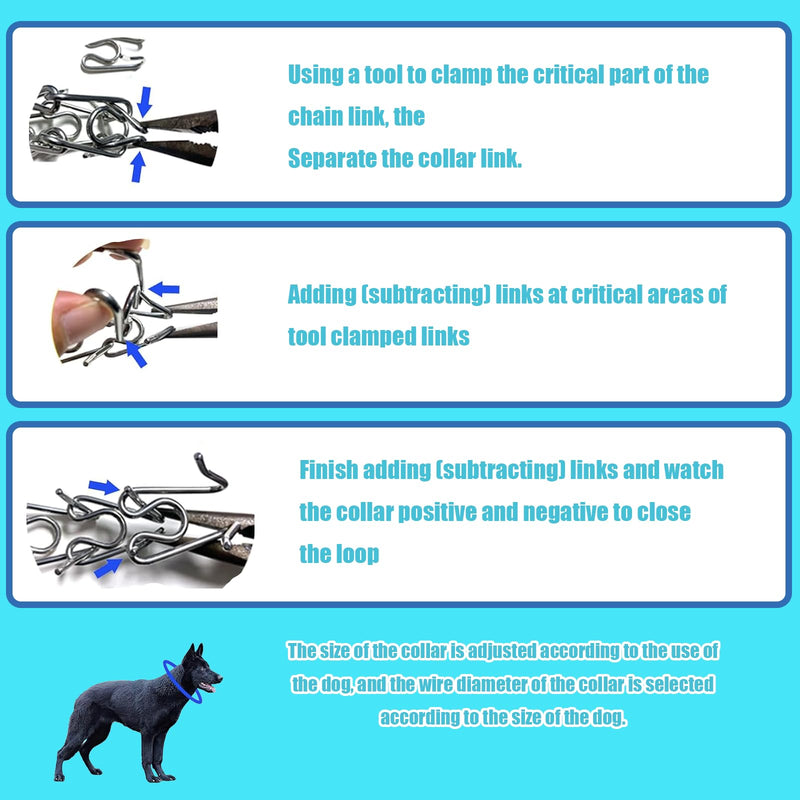 Dog Training Collar, Adjustable Dog Pinch Collar with Quick Release Buckle, No Pull Collar for Small Medium Large Dogs, Extra Link and Caps (XL (Neck: 23"-27'' 4.0mm)) XL (Neck: 23"-27'' 4.0mm) - PawsPlanet Australia