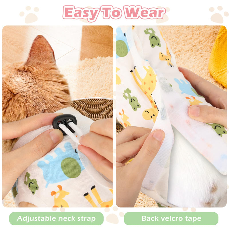 2Pack Cat Surgery Recovery Suit Clothes for Female and Male,Cat Onesie Shirts for Cats After Surgery,Cat Spay Surgical Recovery Suit,Cat Cone Collar to Stop Licking Abdominal Wound Alternative-L L - PawsPlanet Australia