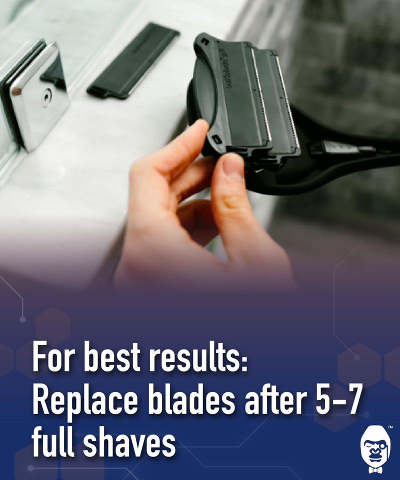 Bakblade 2.0 Refill Cartridges Bundle, Back Hair & Body Shaver Replacement Cartridges, Extra-Wide Wet Dry & Disposable Razor Blades (6 Blades) 6 Count (Pack of 1) - PawsPlanet Australia