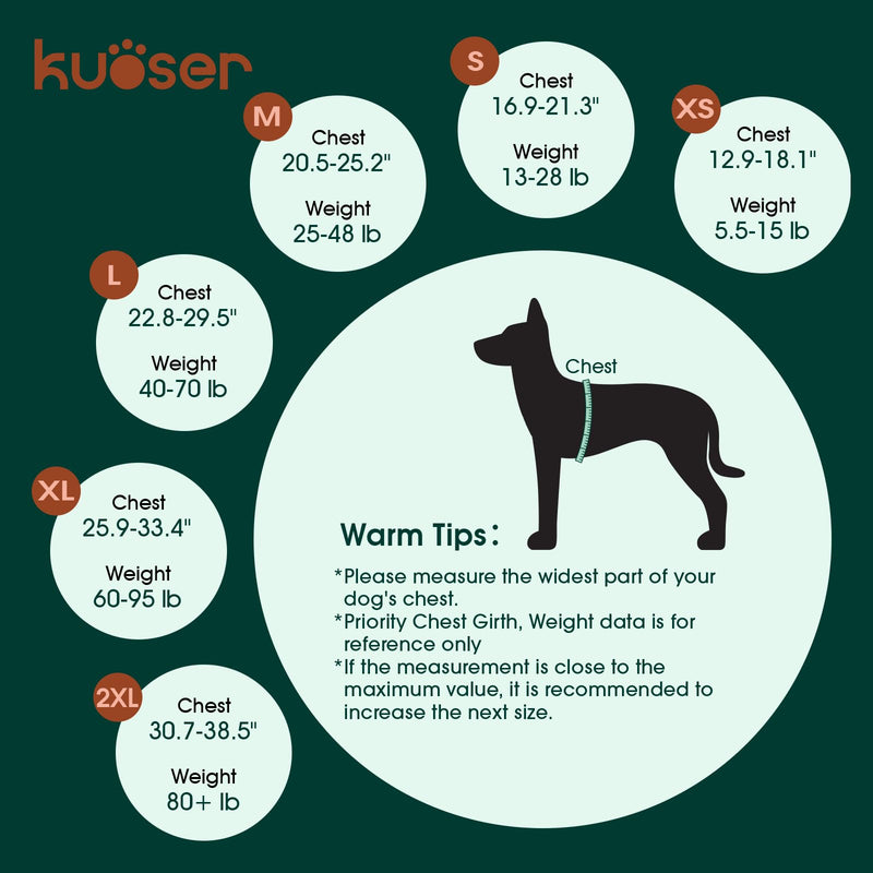 Kuoser Dog Life Jacket High Flotation, Reflective Dogs Life Vest for Swimming Boating, Adjustable Small Medium Large Dog lifejacket, Lightweight Dogs Life Preserver Rescue Handle Spring Summer Pool S (Chest Girth:16.9-21.3'') Bright Orange - PawsPlanet Australia