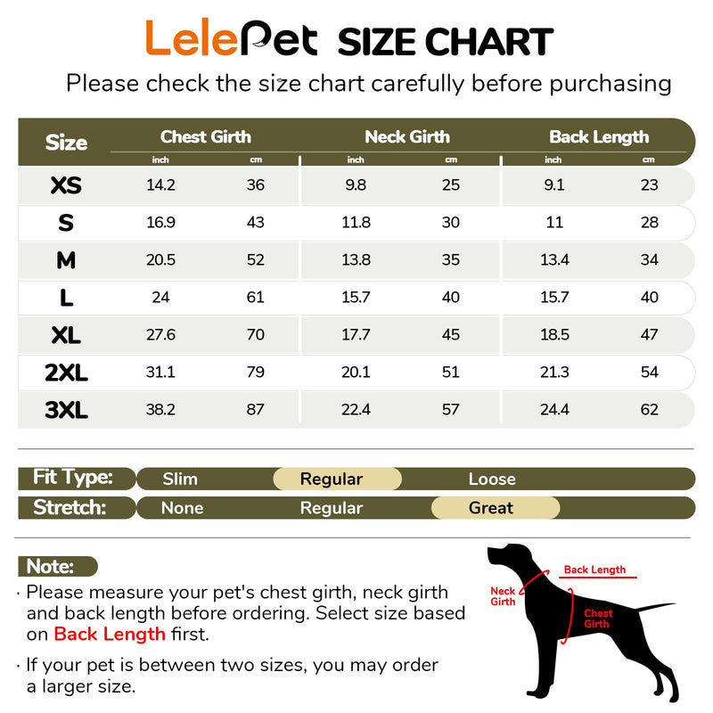 Lelepet Dog Recovery Suit, Long Sleeve Wound Protector for Cruciate Ligament Surgery, Anti-Lick Dog Back Leg Surgical Suit Pet Medical Shirt After Operation, Army Green S