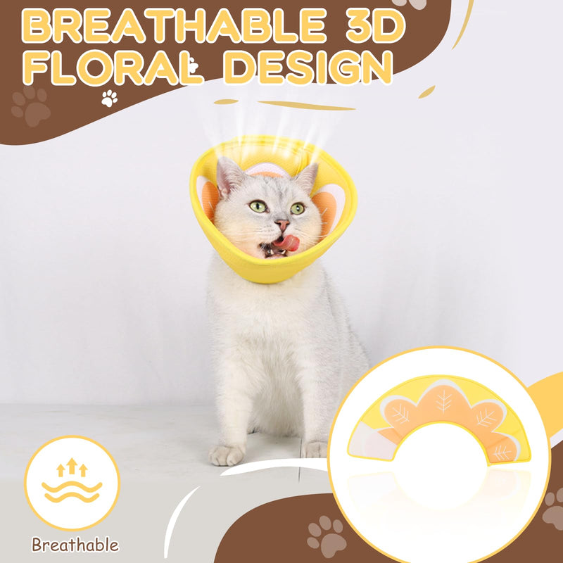 Elizabethan Collar Dog Cat Soft Adjustable, Breathable Cone Collar for Dogs, Cat Dog Collar for Dogs After Surgery, Suitable for Pets Neck Girth 27-36 cm