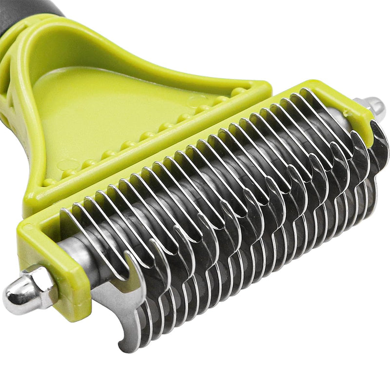 Namvo Dog Brush Cat Comb Dog Grooming Rake, Dematting Comb, Shedding Tool, Undercoat Rake for Small, Medium and Large Pets - PawsPlanet Australia