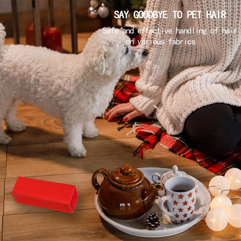 2pcs Pet Dog Cat Hair Remover,Pet Hair Removal Tool,Car Carpet Cleaner for Pet Hair,Dog Hair Remover for car，Interior, Furniture, Sofa orangered - PawsPlanet Australia