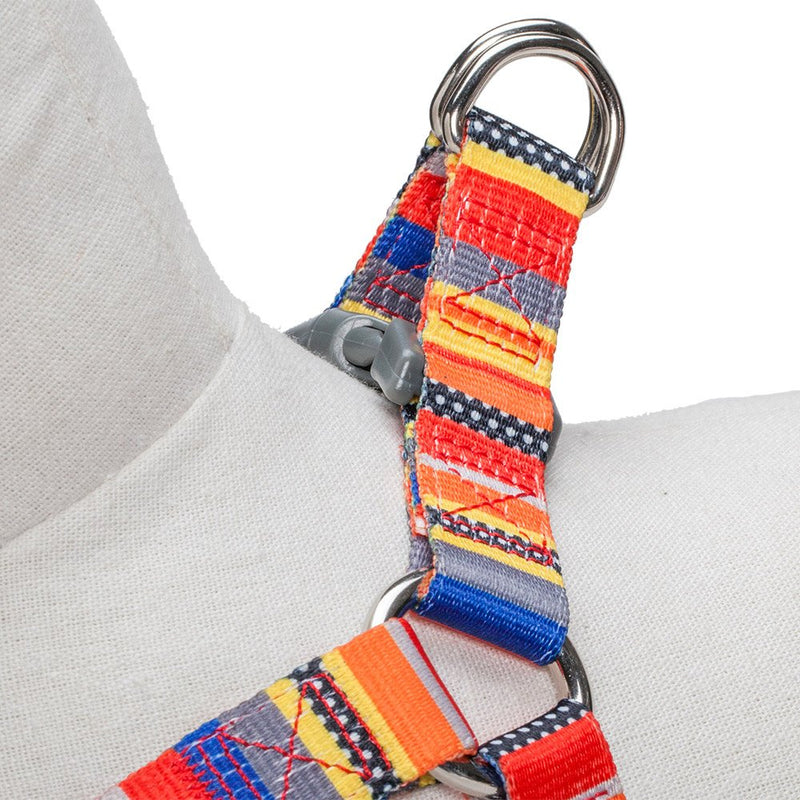 Blueberry Pet Essentials Step-in Nautical Flags Inspired Designer Dog Harness, Chest Girth 16.5" - 21.5", Small, Adjustable Harnesses for Dogs (16.5" - 21.5") Chest Girth (Pack of 1) - PawsPlanet Australia