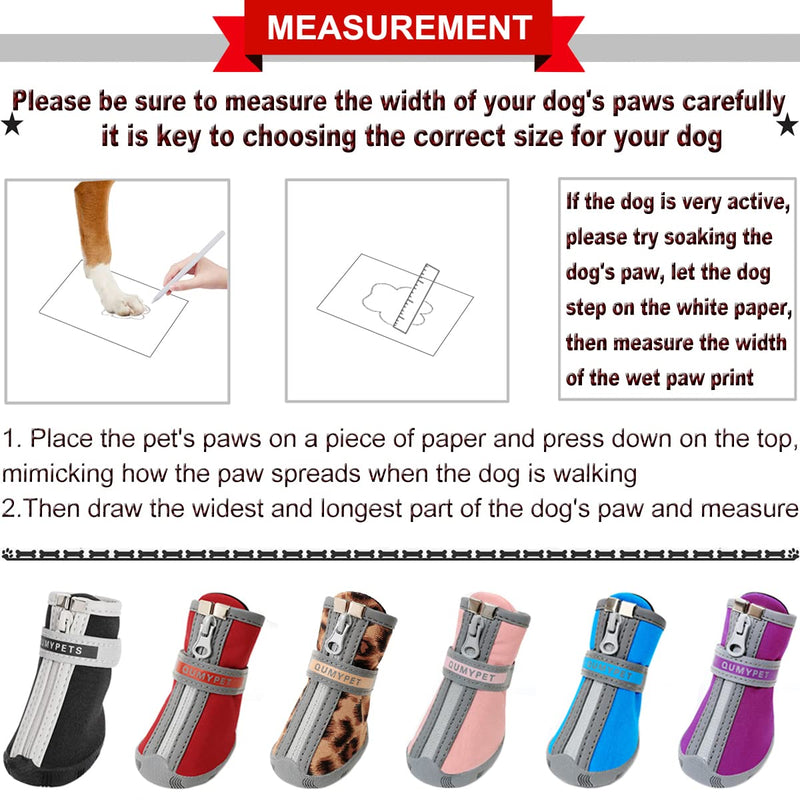 QUMY Dog Shoes for Small Dogs, Puppy Dog Boots & Paw Protectors for Winter Snowy Day, Summer Hot Pavement, Waterproof in Rainy Weather, Outdoor Walking, Indoor Hardfloors Skid-Resistant Sole Black 2 size 2: 1.59"x1.18"(L*W)