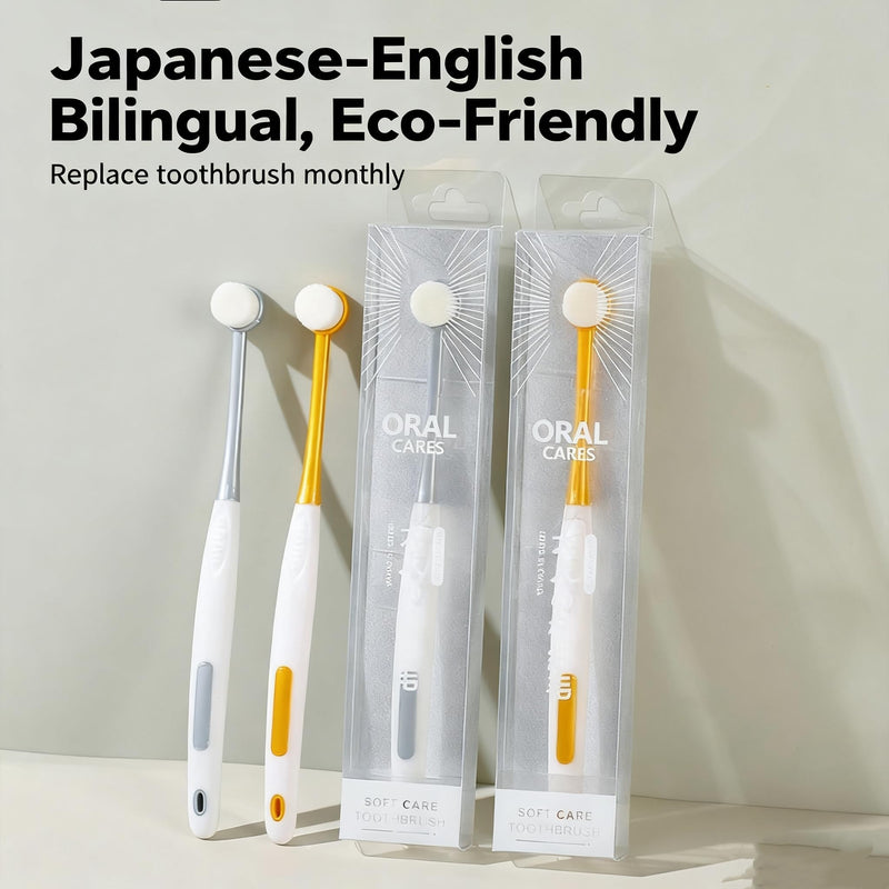 RYUNOSUKE Professional Pet Toothbrush for Small & Large Animals (Yellow) Yellow