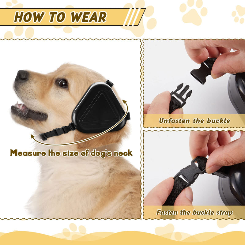 Amylove Dog Noise Protection Ear Muffs for Dogs Hearing Protection for Dogs Noise Cancelling Headphones for Dogs (Black), Polyvinyl Chloride, Large - PawsPlanet Australia