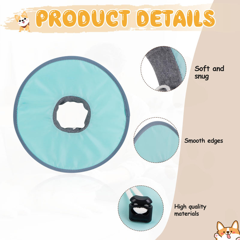 Isabelino Cats Collar, Lightweight, Adjustable Anti-Bite Collar Cat Protector for Pets, Elizabethan Dog Collar to Heal Wounds After Pet Surgery for Surgery and Wounds