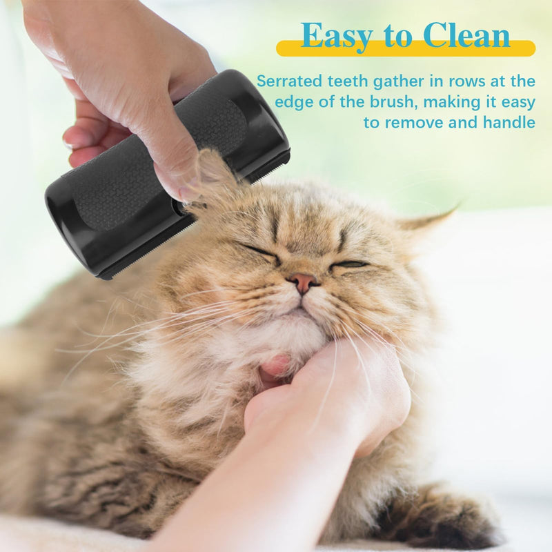 2025 Upgrade Deshedting Dog Brush & Cat Brush - Dog Undercoat Brushs with Comfort Grip, Pet Hair Removal Tool for Shedding - Fits Short Hair Pets (4 Inches) - PawsPlanet Australia