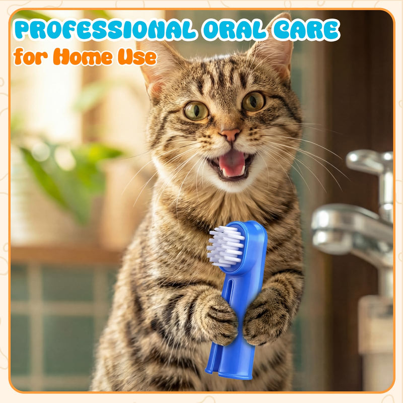 LemonRoad 100 Pcs Dog Toothbrush Pet Finger Brushes Teeth Cleaning Kit Toothbrush Oral Dental Brush Cleaning Pet Tooth Brush Care for Small to Large Dog, Cat, Puppy & Kitten - PawsPlanet Australia