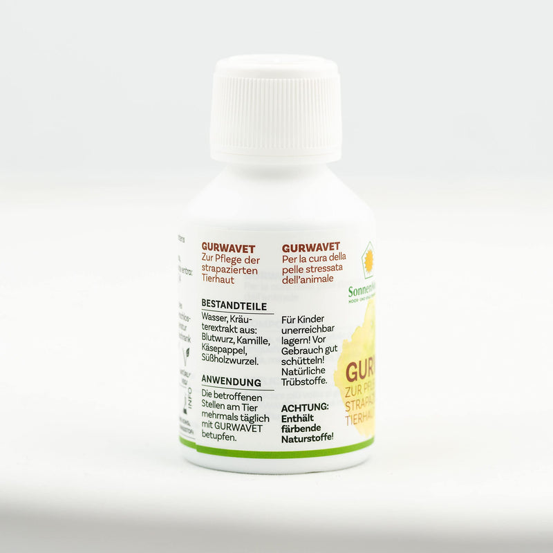 SonnenMoor Gurwavet Liquid Herbal Herbal Combination for Animal Skin Care 100 ml