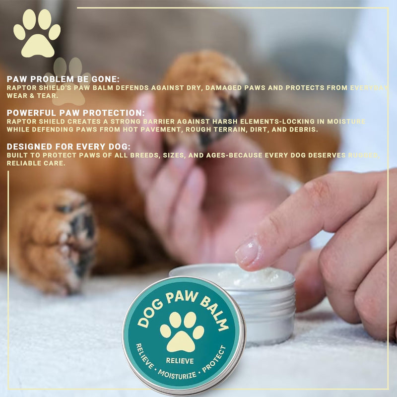 Dog Paw Balm – 60g | Natural Revitalizing Balm| Soothes, Heals & Protects Dry, Cracked Paws | Ideal for All Breeds & Seasons-2.11 oz - PawsPlanet Australia
