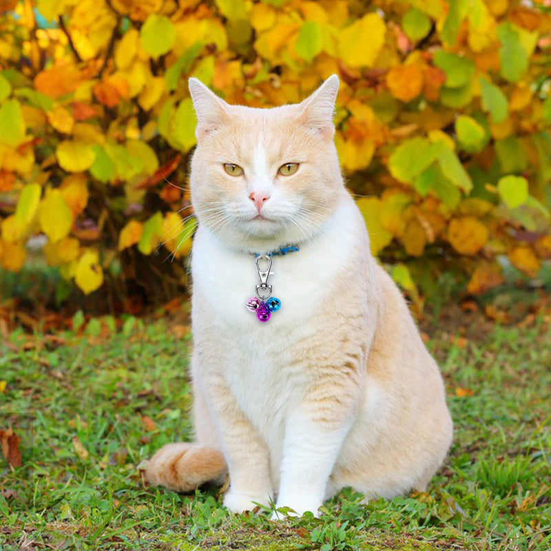 Cat Collar Bells Loud Dog Bell Training Charm Pendants for Pet Puppy Kitty Necklace Collar 10 PCS Colorful - PawsPlanet Australia