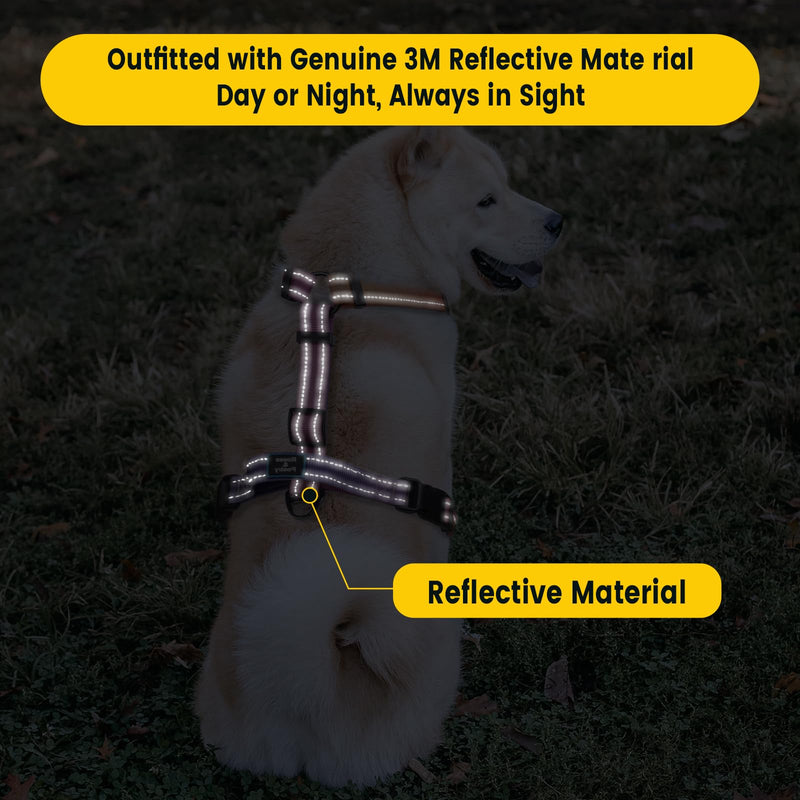 Roses&Poetry Small Dog Harness and Leash Set, No Pull Dog Harness Adjustable Reflective, Dog Halter Harnesses Comfort Padded Handle, Pet Harness for Training Outdoor Walking（Mistyrose-S S Mistyrose - PawsPlanet Australia