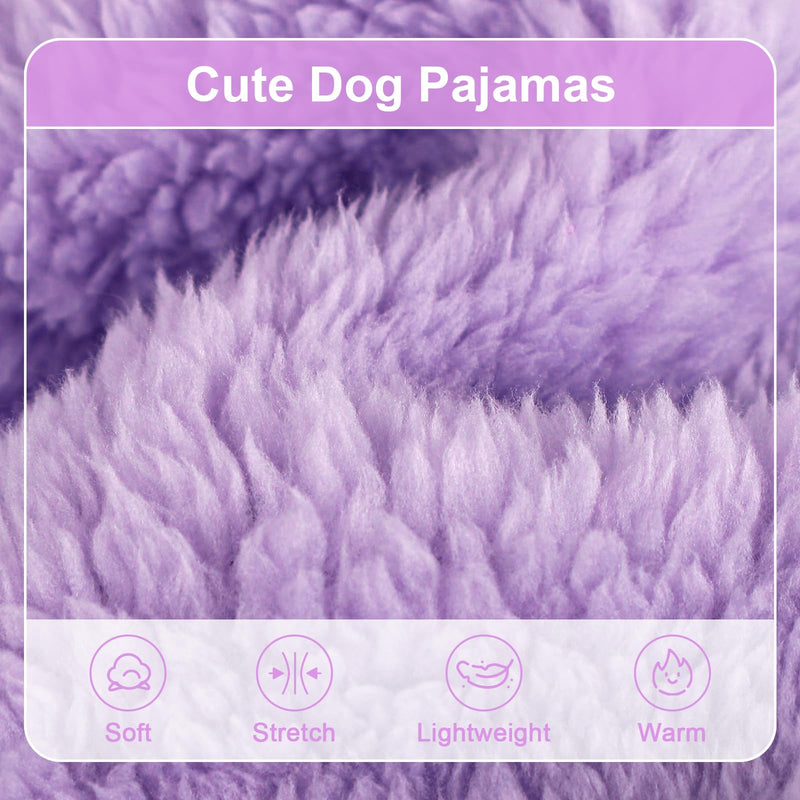 Dog Pajamas Fuzzy Velvet Dog Sweater, Angel Wings Dog Winter Pjs Clothes for Small Dogs Girl Boy, Dog Outfits for Chihuahua Clothes Yorkie, Pet Jumpsuit, Cat Apparel Angel Wings-01 - PawsPlanet Australia
