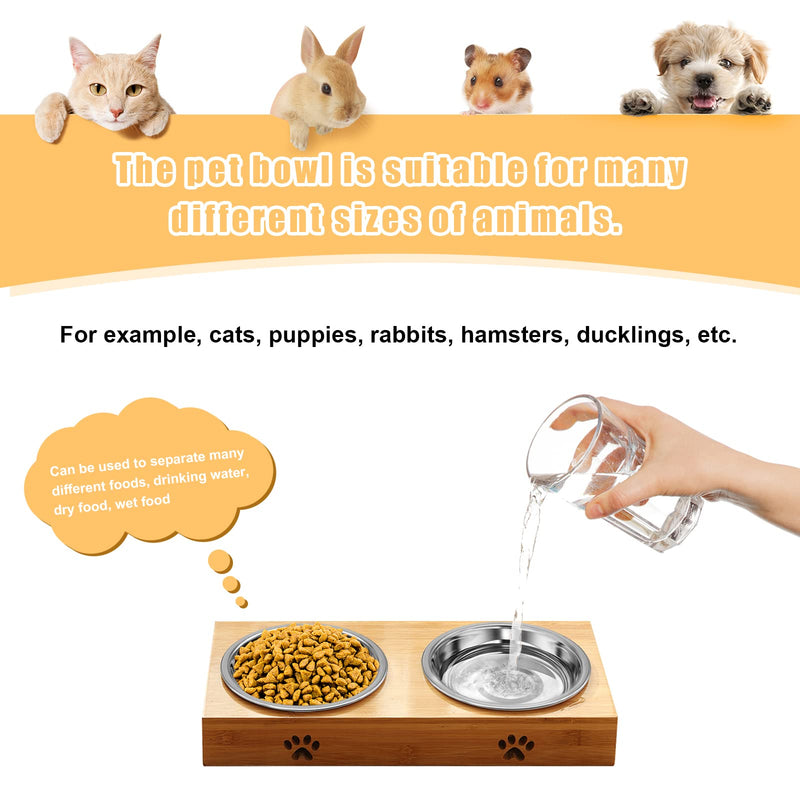 5 PCS Cat Bowls Whisker Friendly, Shallow Wide Flat Cat Food Bowls Stainless Steel,Metal Cat Dishes Whisker Fatigue Relief,Replacement Basic Cat Plates for Elevated Stand,Dishwasher Safe… Set of 5 - PawsPlanet Australia