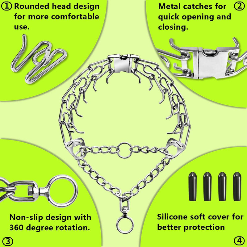 Dog Collar with Quick Release, Adjustable Dog Collar Suitable for Small, Medium, and Large Dogs (M) M - PawsPlanet Australia