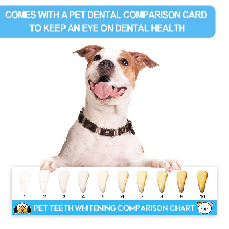 Cat Toothbrush Kit, Dog Toothbrush Kit, Suitable for All Cats and Dogs Dental Care. White, Soft Bristles, Meet All Cleaning Needs, Multi-Functional Dental Cleaning (S) S - PawsPlanet Australia